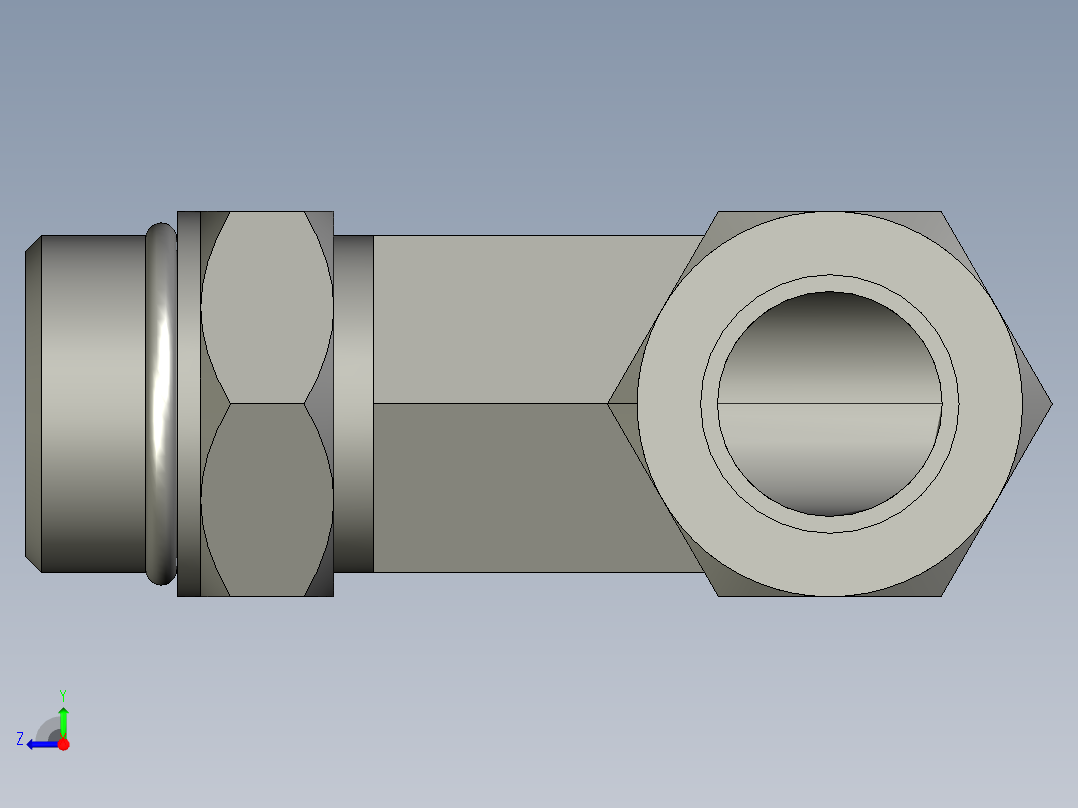 卡套式工业通用硬管接头16_cc5bu-s右视图
