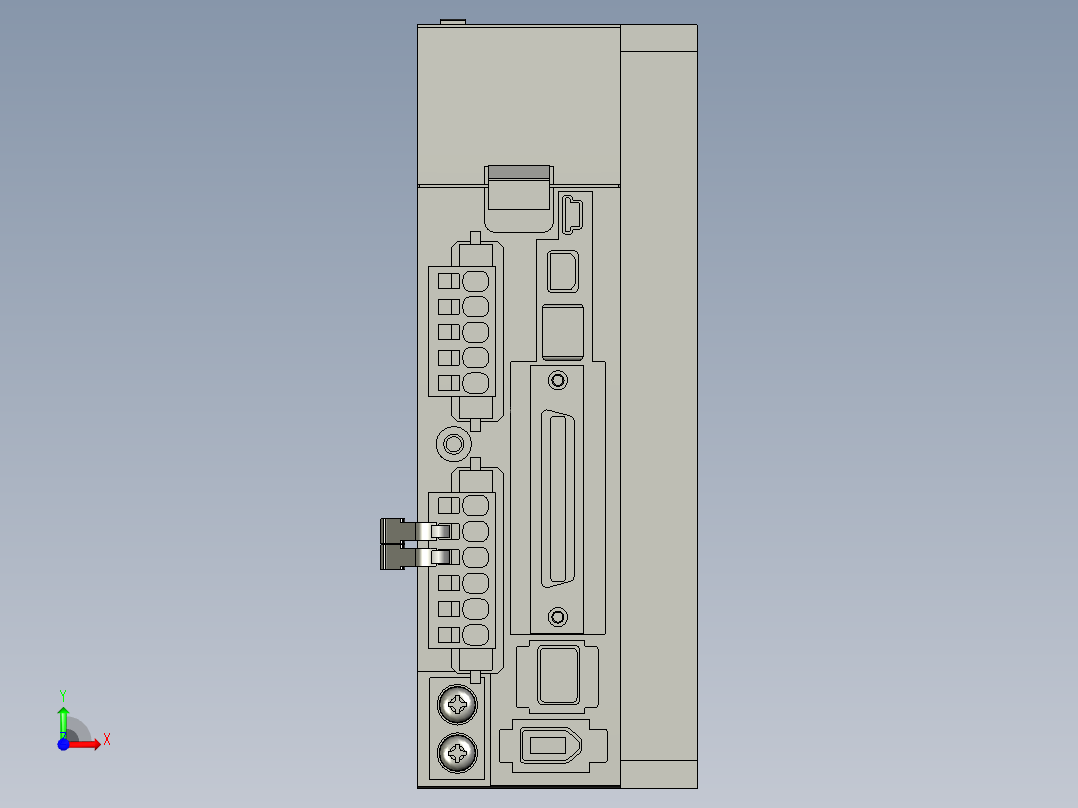 MBDKT2510E伺服控制器前视图