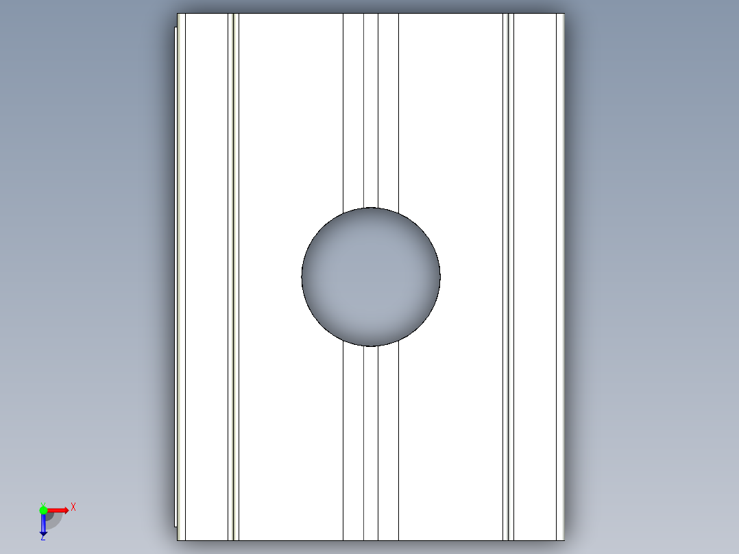 型材-BR 10 SLOT M6 SPRING BLOCK KJN529299俯视图