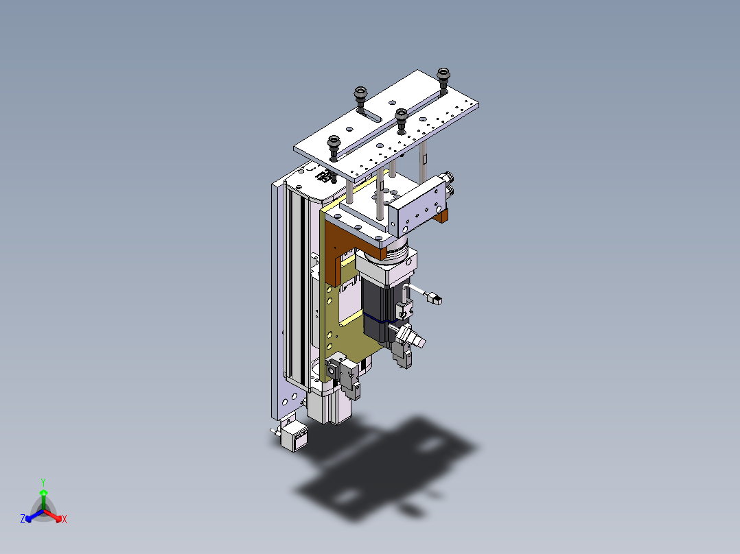 Z轴旋转-上料机械手正等轴测图