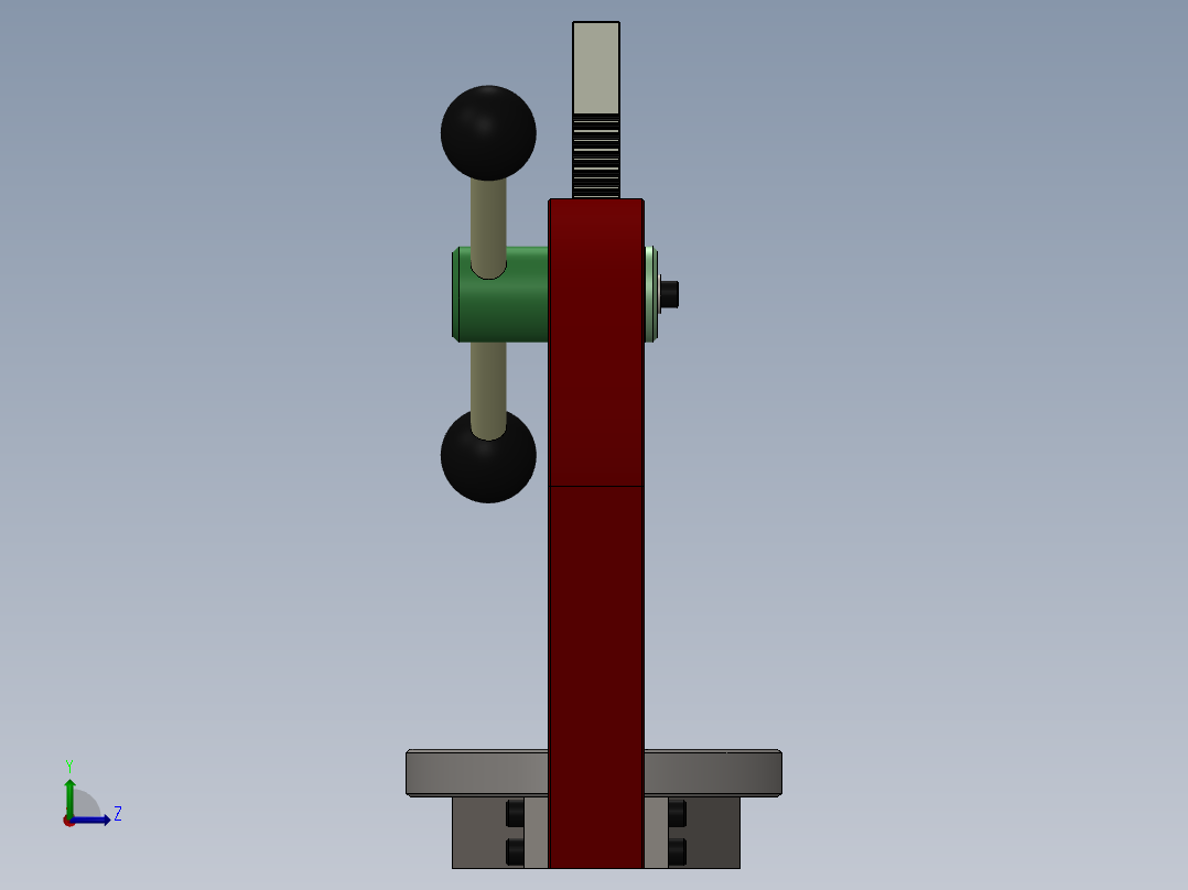心轴压力机sw14可编辑左视图