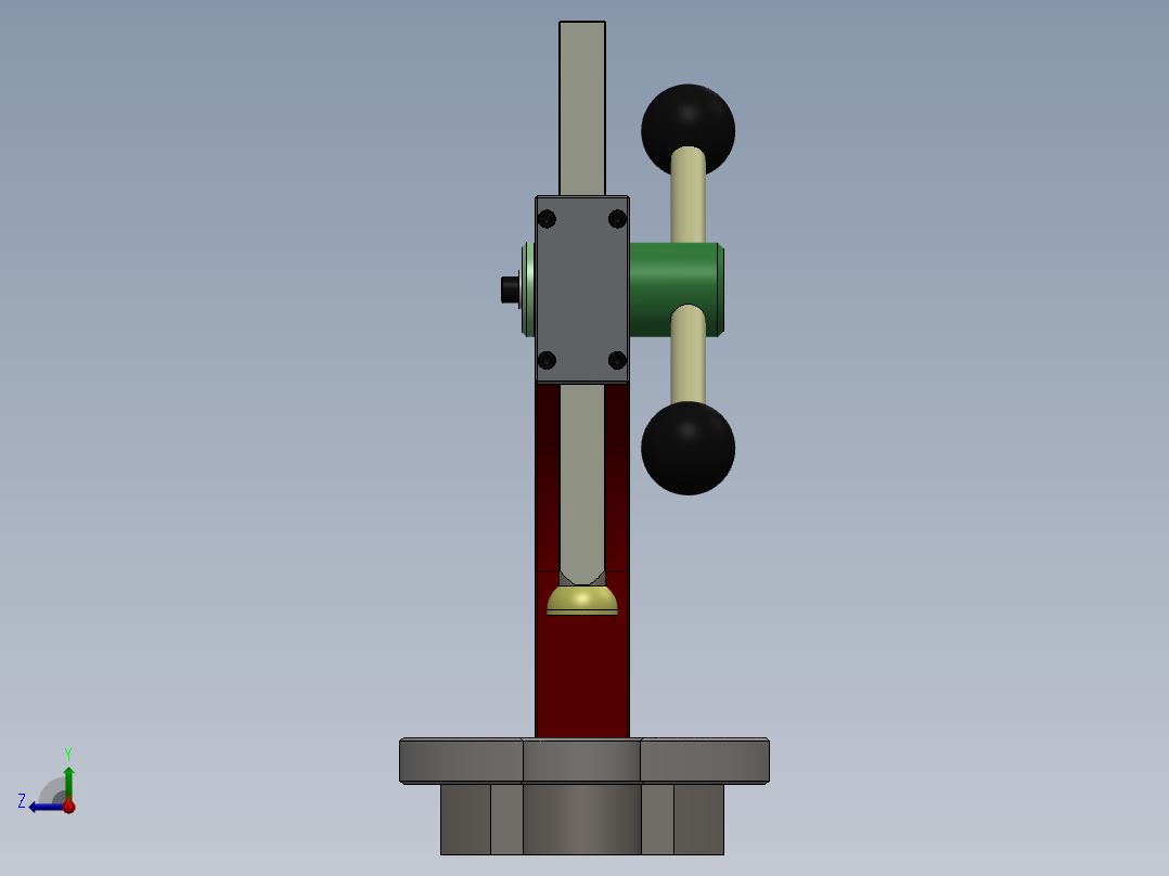 心轴压力机sw14可编辑右视图