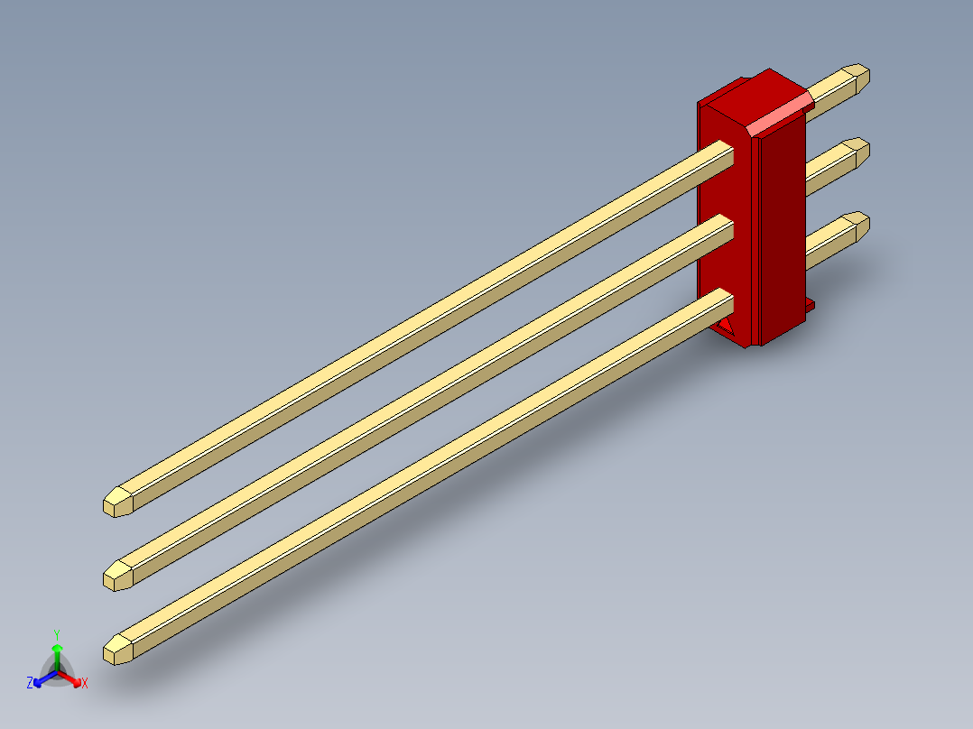 彩色公头100mil（2.54mm）系列-DS1021_red_3x01p_100mil_Type43_rev1.0