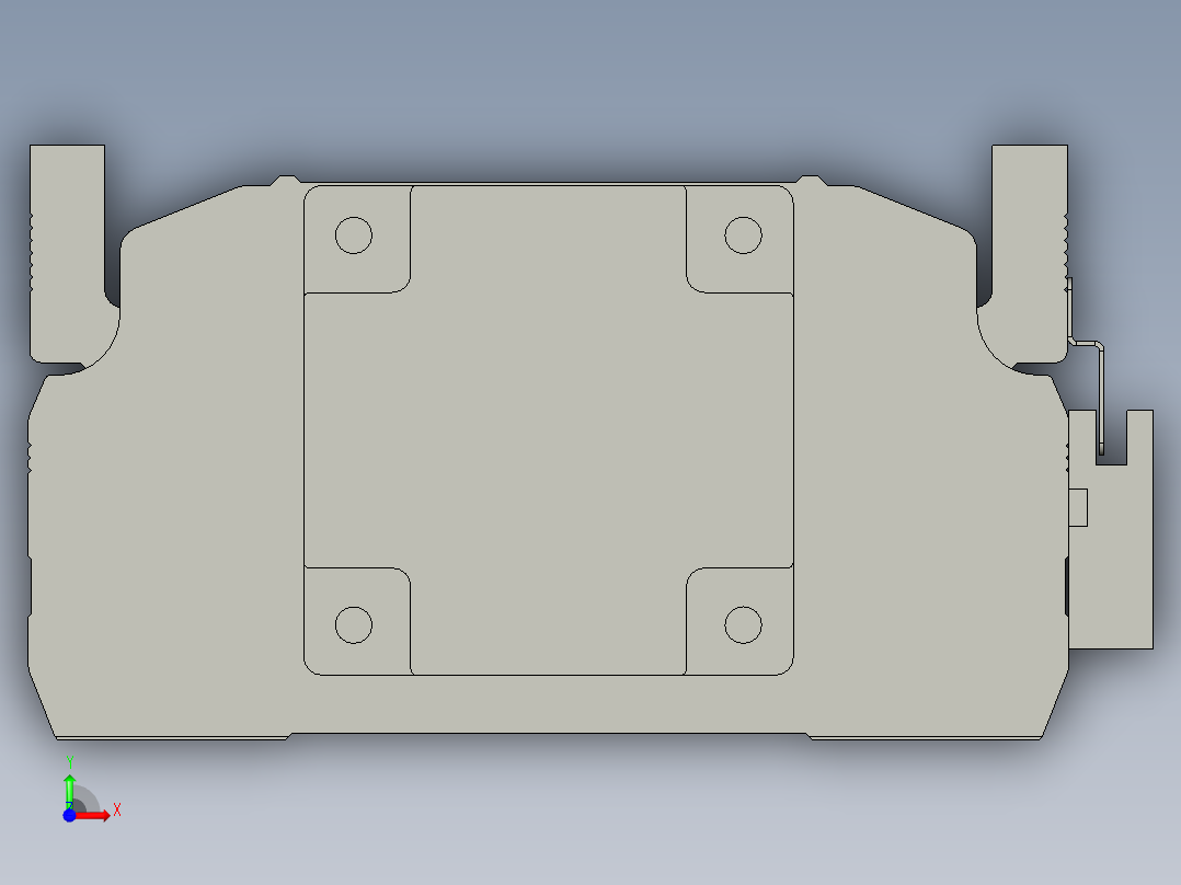 直线模组LHA17-S1100-M设计图纸前视图