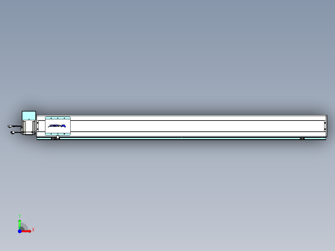 威洛博VBC同步带传动一无尘环境VBC14-L45-S1550-BRU-ZP75-C3前视图
