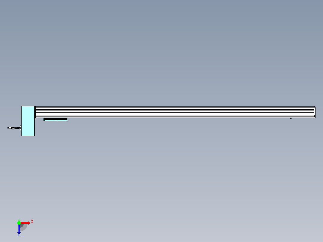 威洛博VBC同步带传动一无尘环境VBC14-L45-S1550-BRU-ZP75-C3俯视图