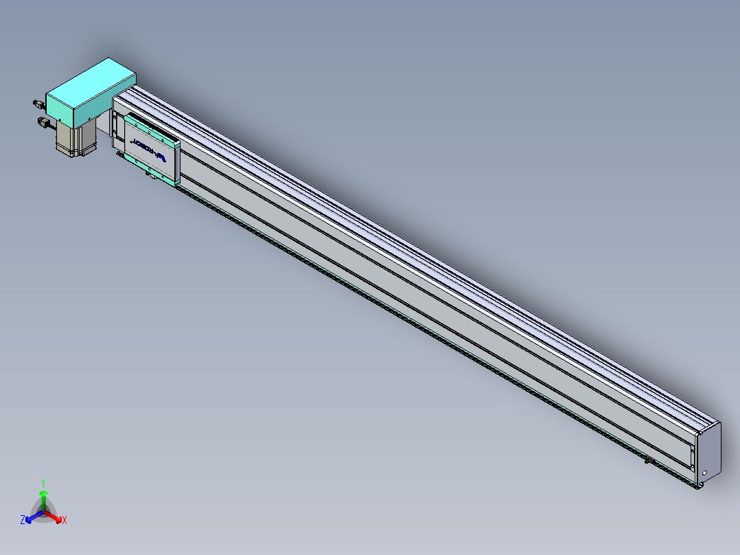 威洛博VBC同步带传动一无尘环境VBC14-L45-S1550-BRU-ZP75-C3正等轴测图