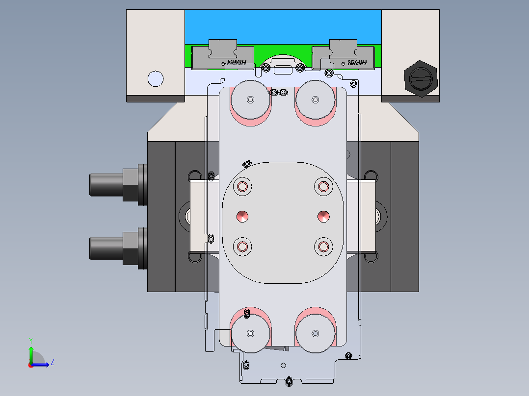 下料旋转组件左视图