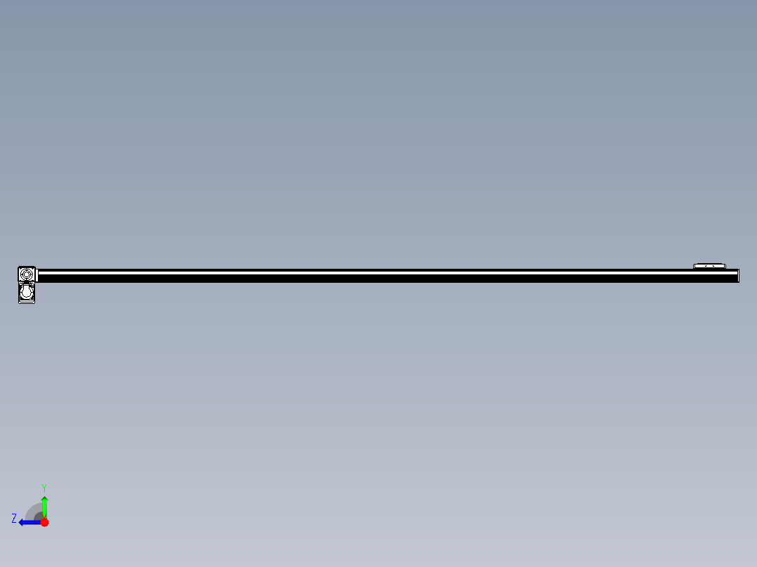 同步带全封闭直线模组TPA-HCB-105D-90-L2650-LP-Y-P20-N3右视图