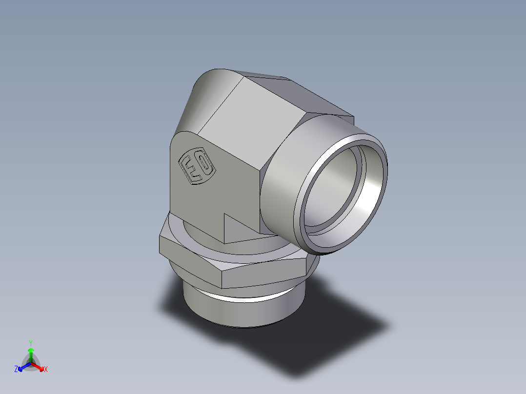 卡套式工业通用硬管接头EO_Adjustable_Locknut_elbow_WEE28LMOROMDCF