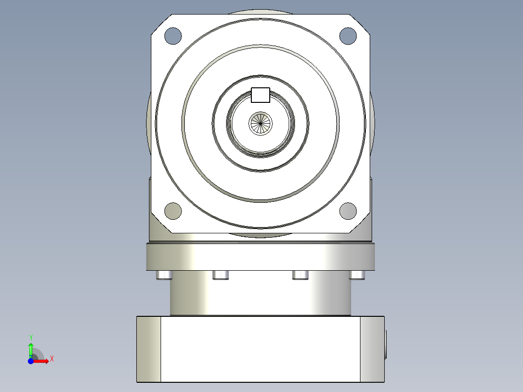 多摩川行星减速机TBR-115-L1-24HA24前视图