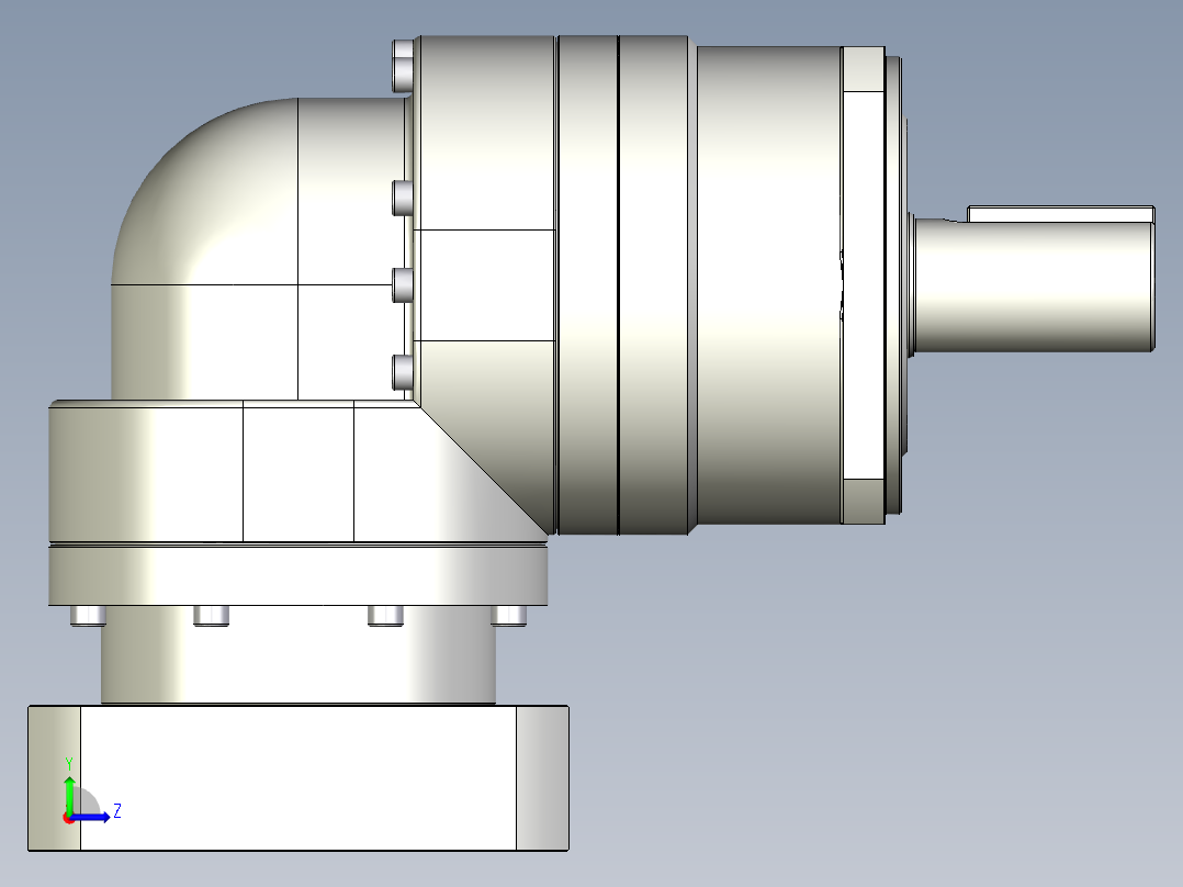 多摩川行星减速机TBR-115-L1-24HA24左视图