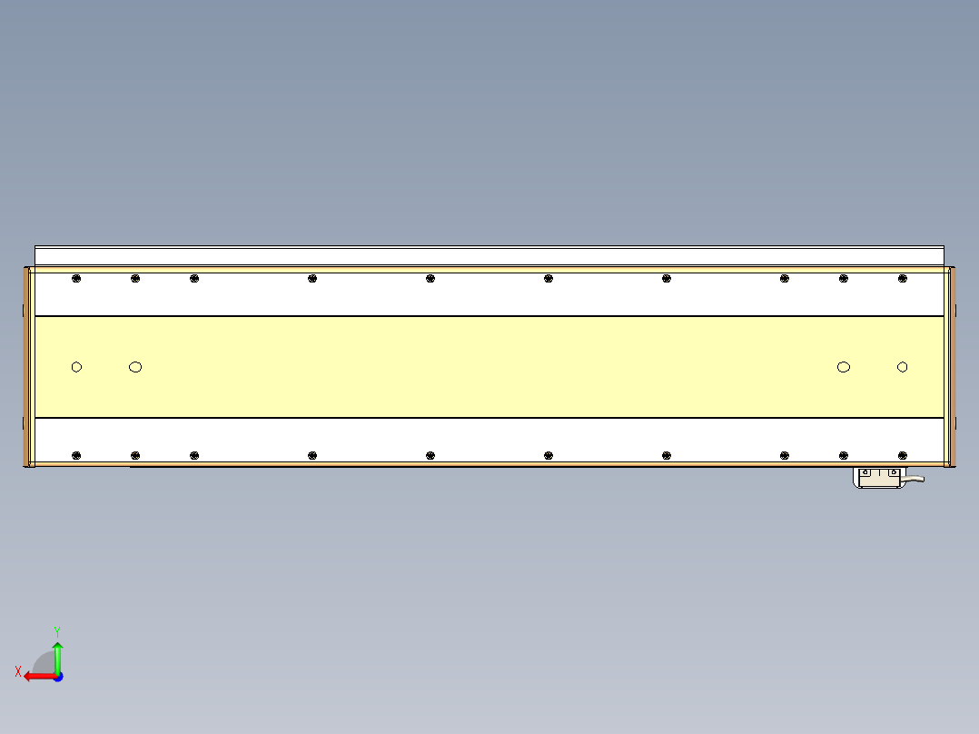 威洛博LC系列3d模型模组LC17E1Y-S600后视图