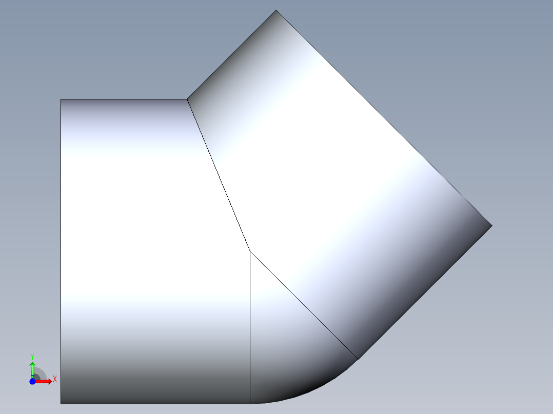 CPVC管件08-Sch80_45Elbow_SxS_9817-100 _10in前视图