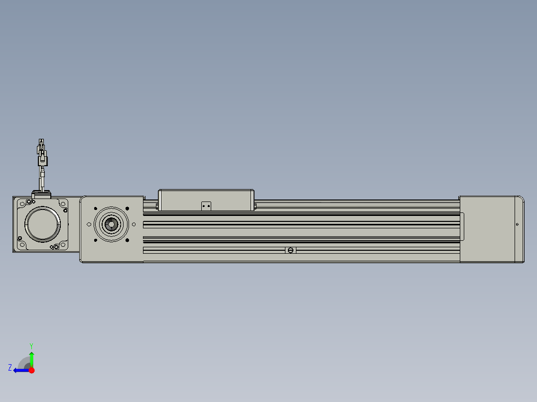 威洛博直线电机模组EB8-L100-S300-BR-P75-MS3右视图