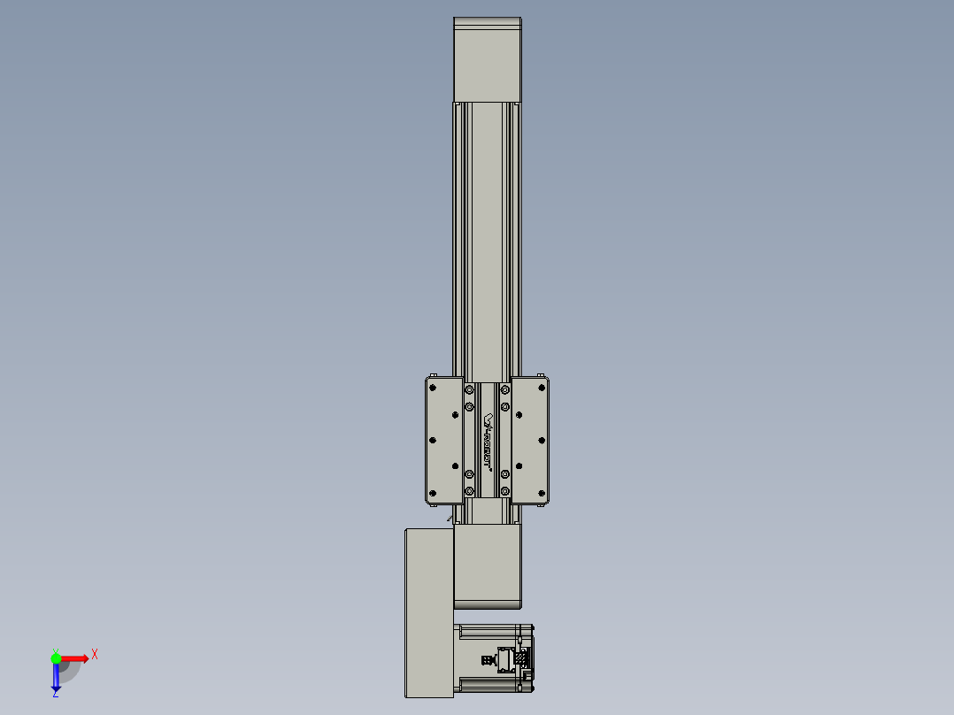 威洛博直线电机模组EB8-L100-S300-BR-P75-MS3俯视图