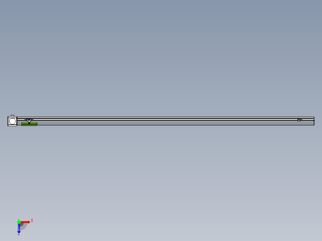 同步带滑台-半封闭B13-L90-S2400-L-Z86-D3俯视图