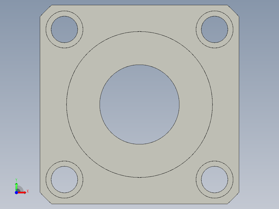 軸承座(標準型)BSSN-3D多系列多零件图纸模型前视图