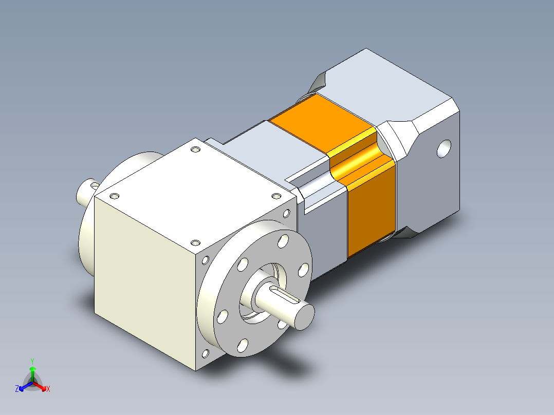 换向器PW90双轴 PGH90-L2 19-70-90-M6.stp