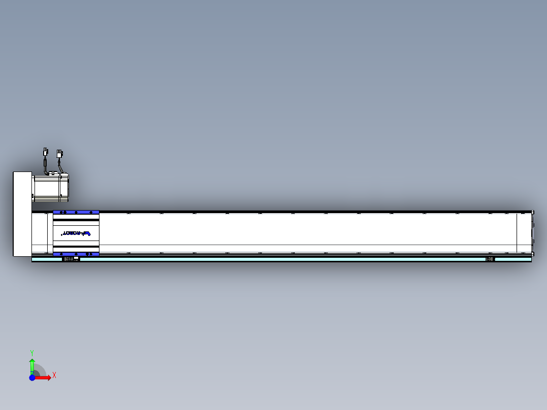 VF丝杆传动-一般环境VF14-Lxx-C-S1250-BR-ZP75-C3前视图