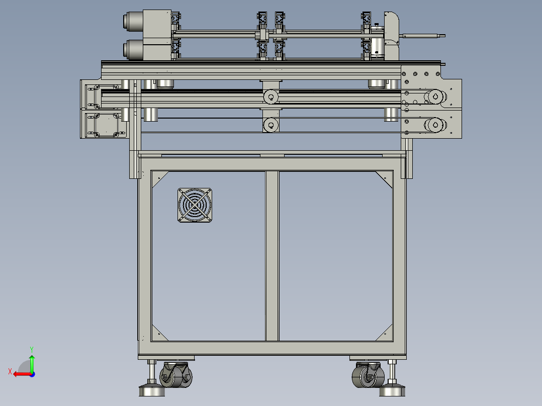 全覆盖点胶机后视图
