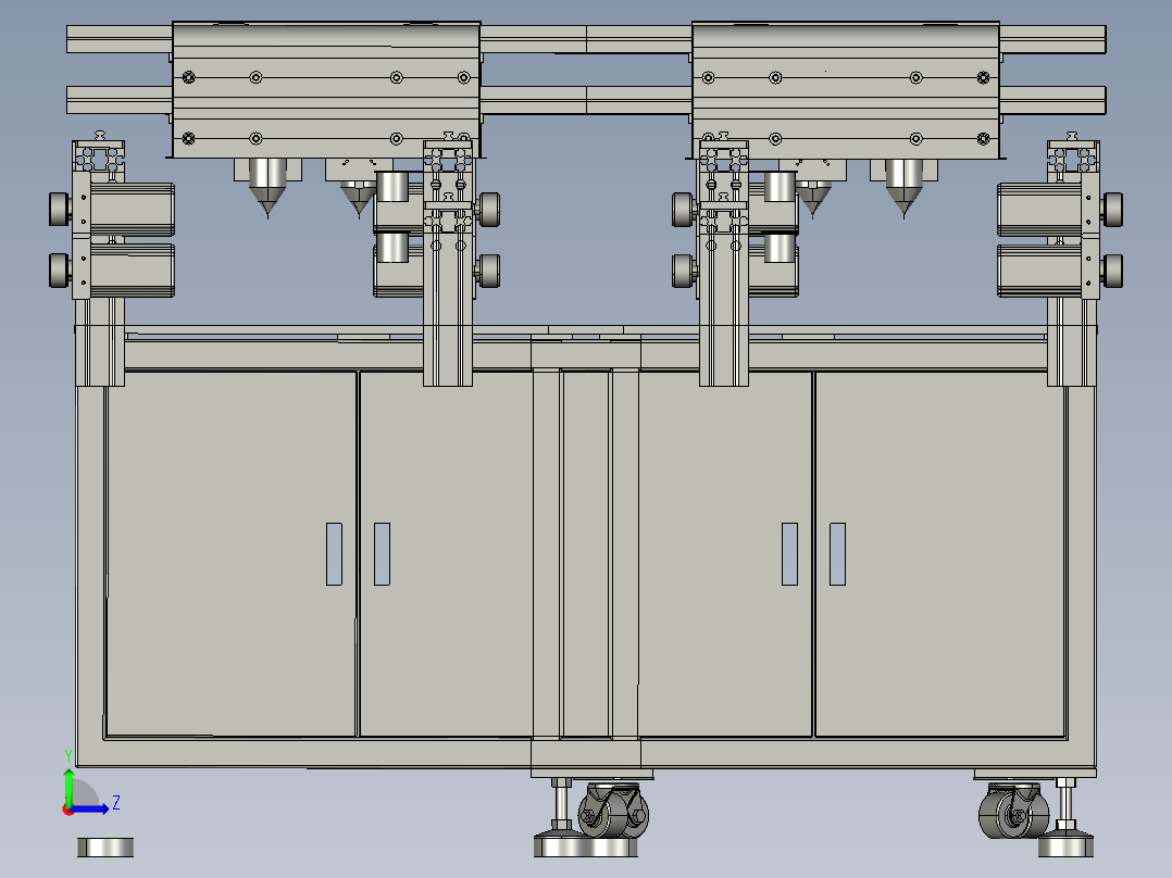 全覆盖点胶机左视图