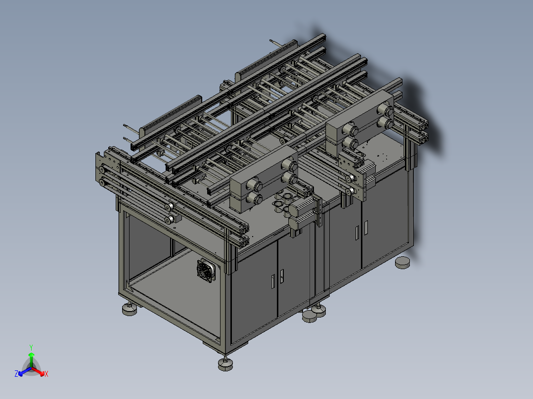 全覆盖点胶机正等轴测图