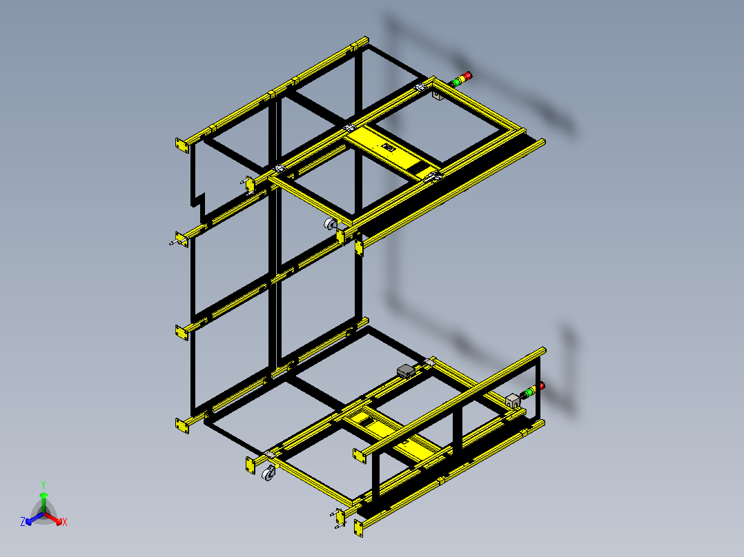 工厂<span style='color: red'>安全</span><span style='color: red'>护栏</span>3D数模图纸 x_t格式