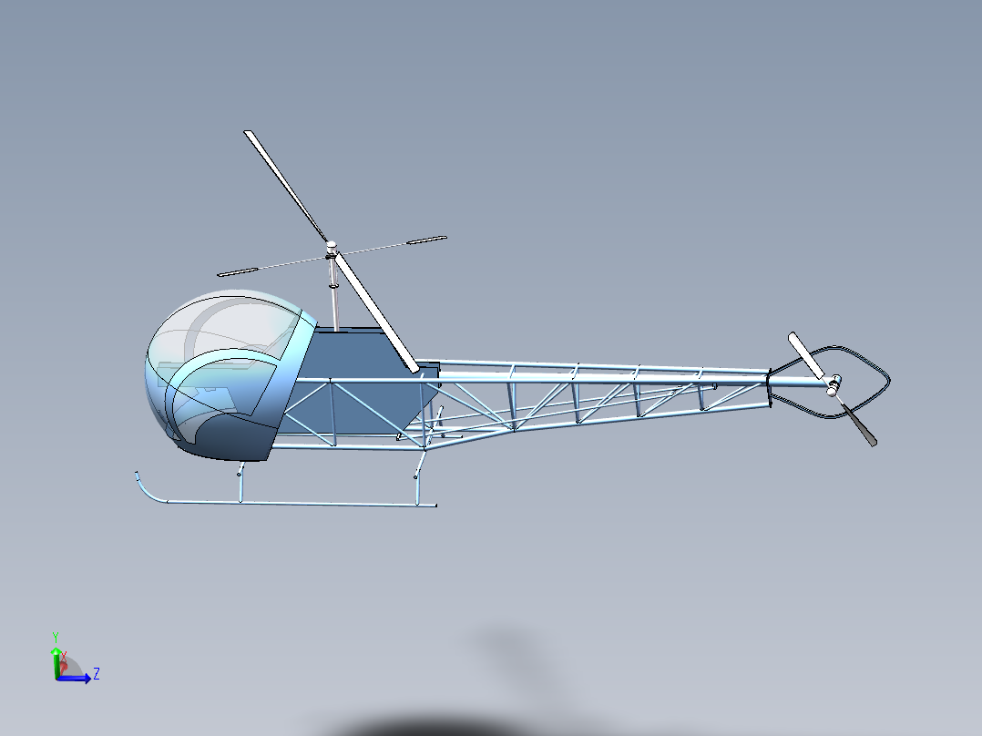 <span style='color: red'>贝尔</span>-47直升机