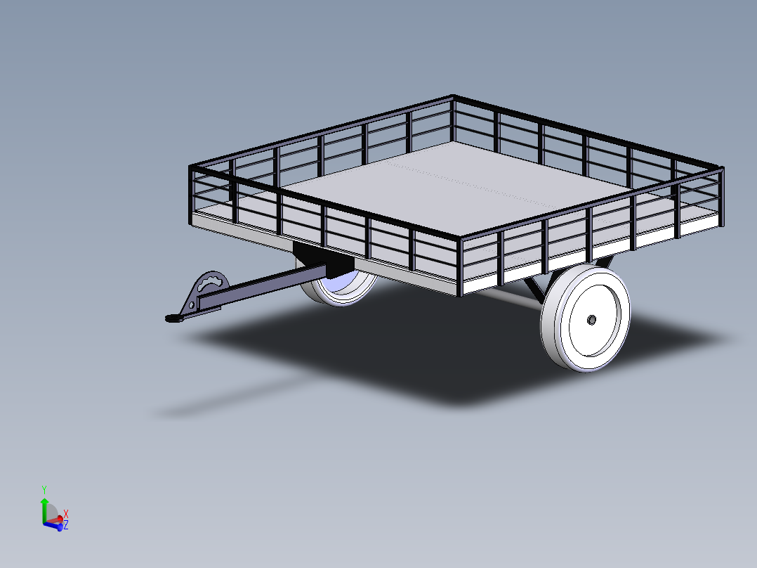 solidworks 电动<span style='color: red'>汽车</span><span style='color: red'>拖车</span>模型