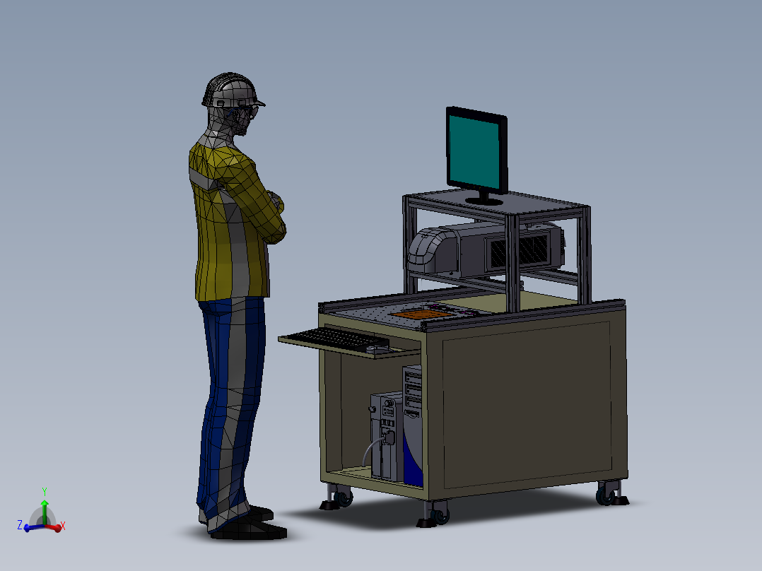 <span style='color: red'>光纤</span>激光<span style='color: red'>打标机</span>3D图纸H215