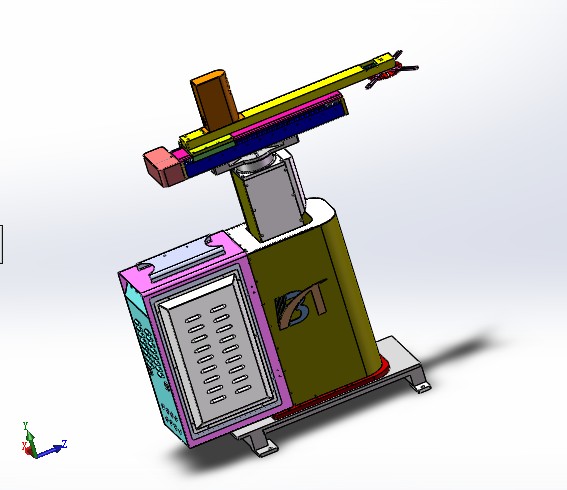四轴冲压机械手 机械自动化 机械3D