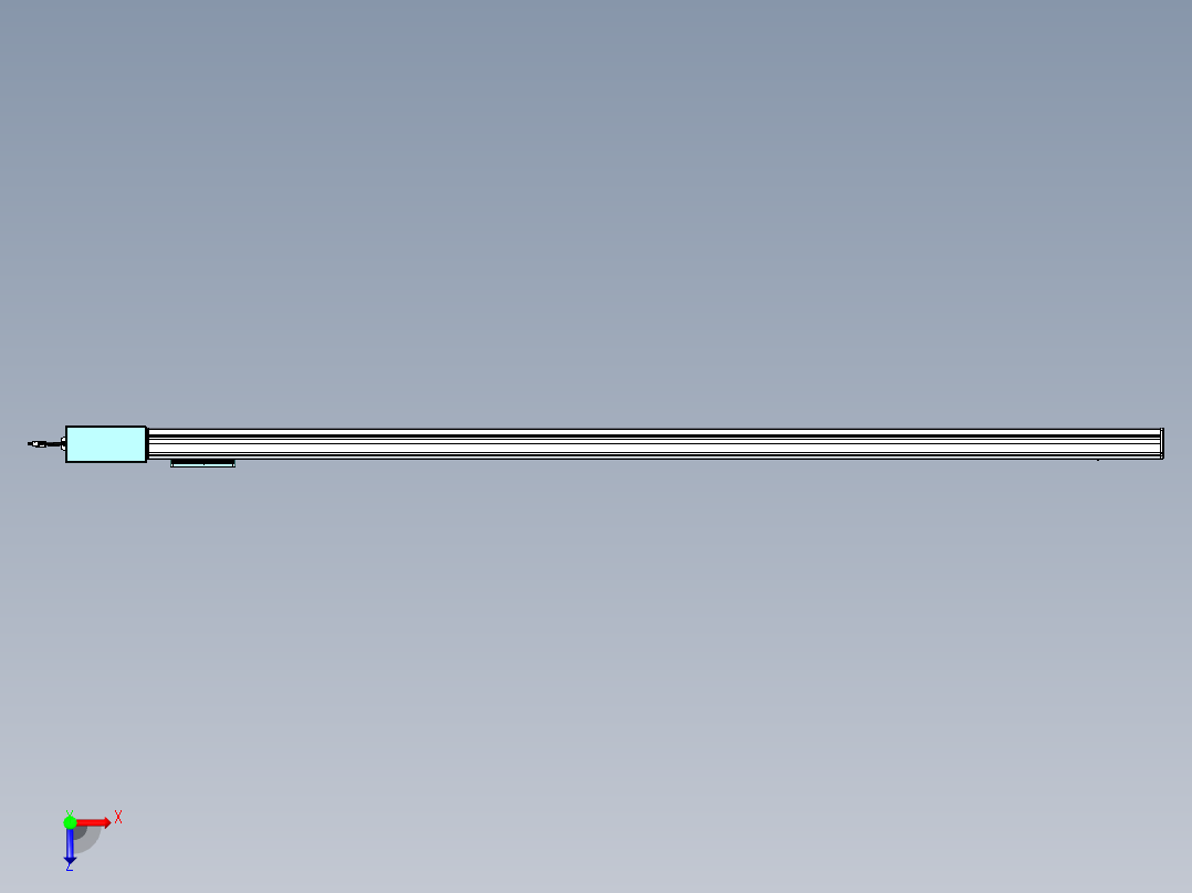 威洛博VBC同步带传动一无尘环境VBC14-L45-S2200-BR-ZP75-C3俯视图