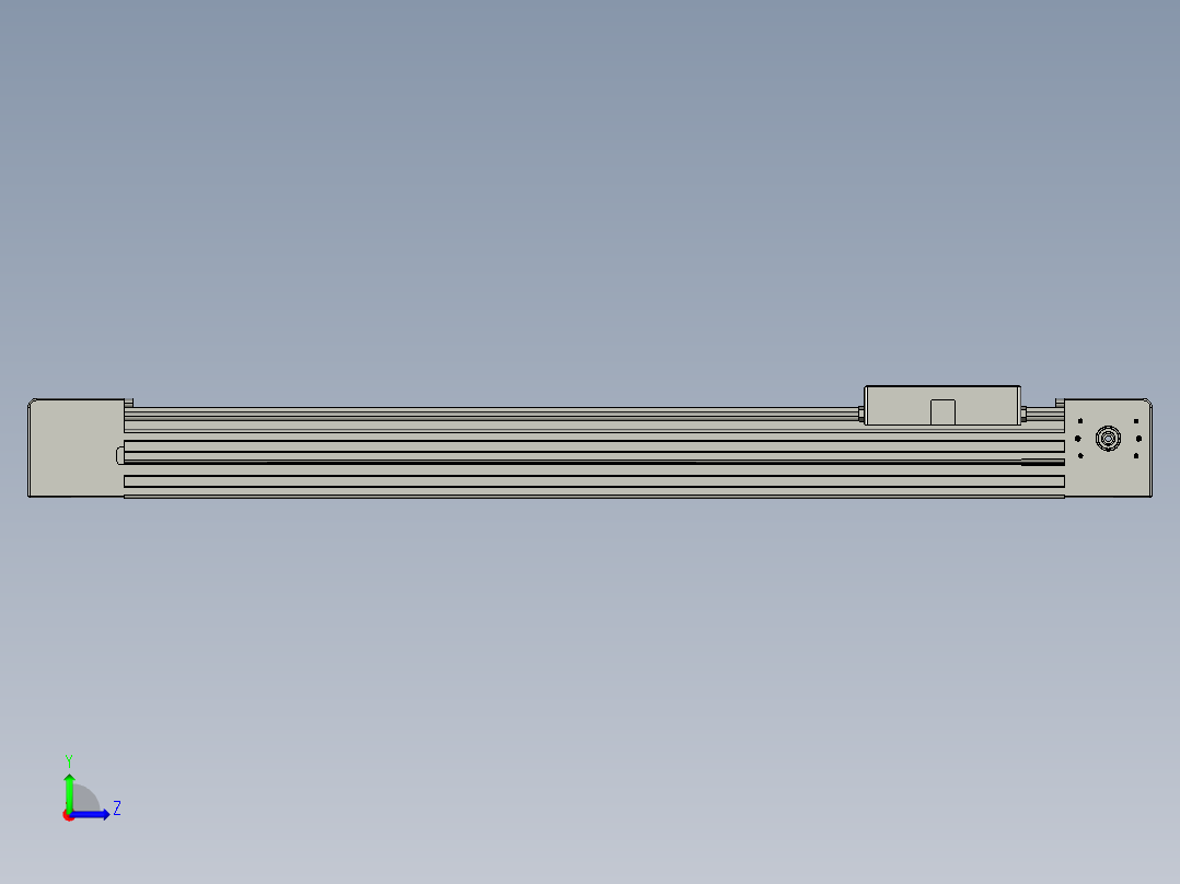 威洛博直线电机模组EB4-L80-S400-光轴左视图