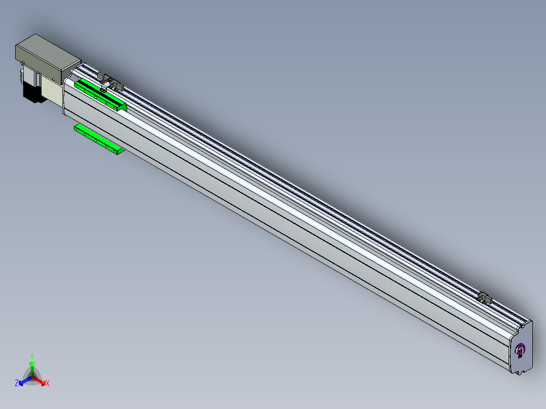 同步带滑台-半封闭B13H-L45-S1200-R-P40-D3