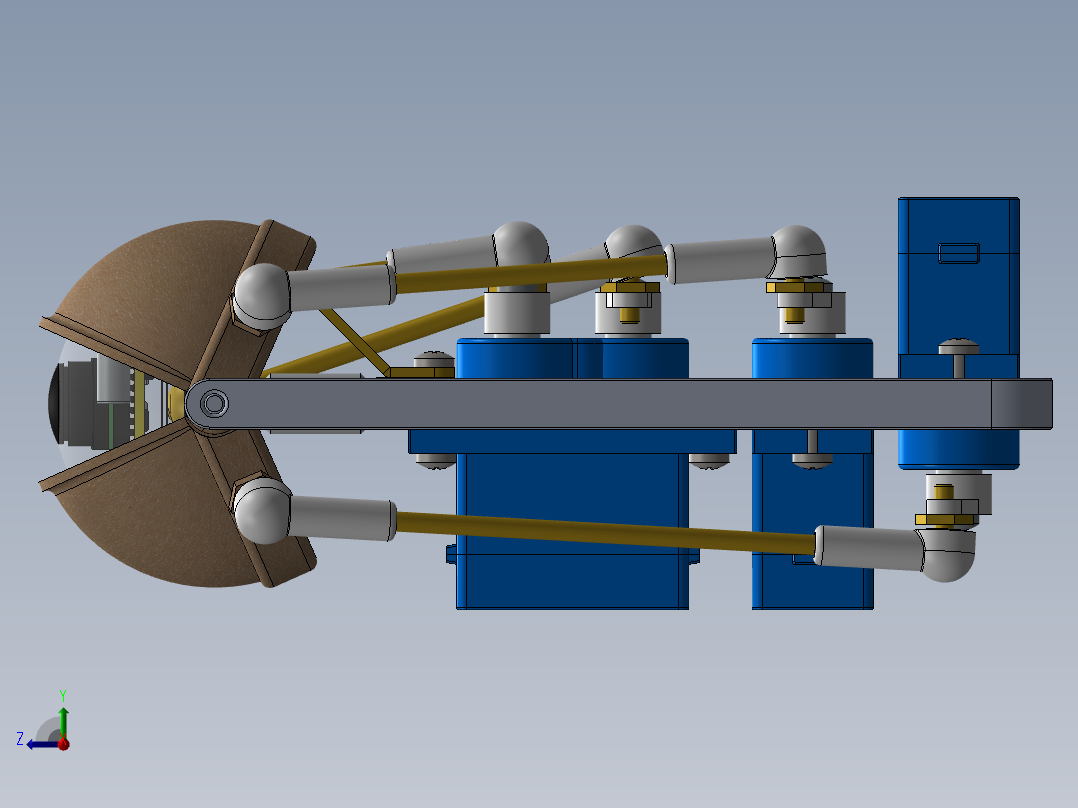 <span style='color: red'>机器人</span>眼睛气动控制装置