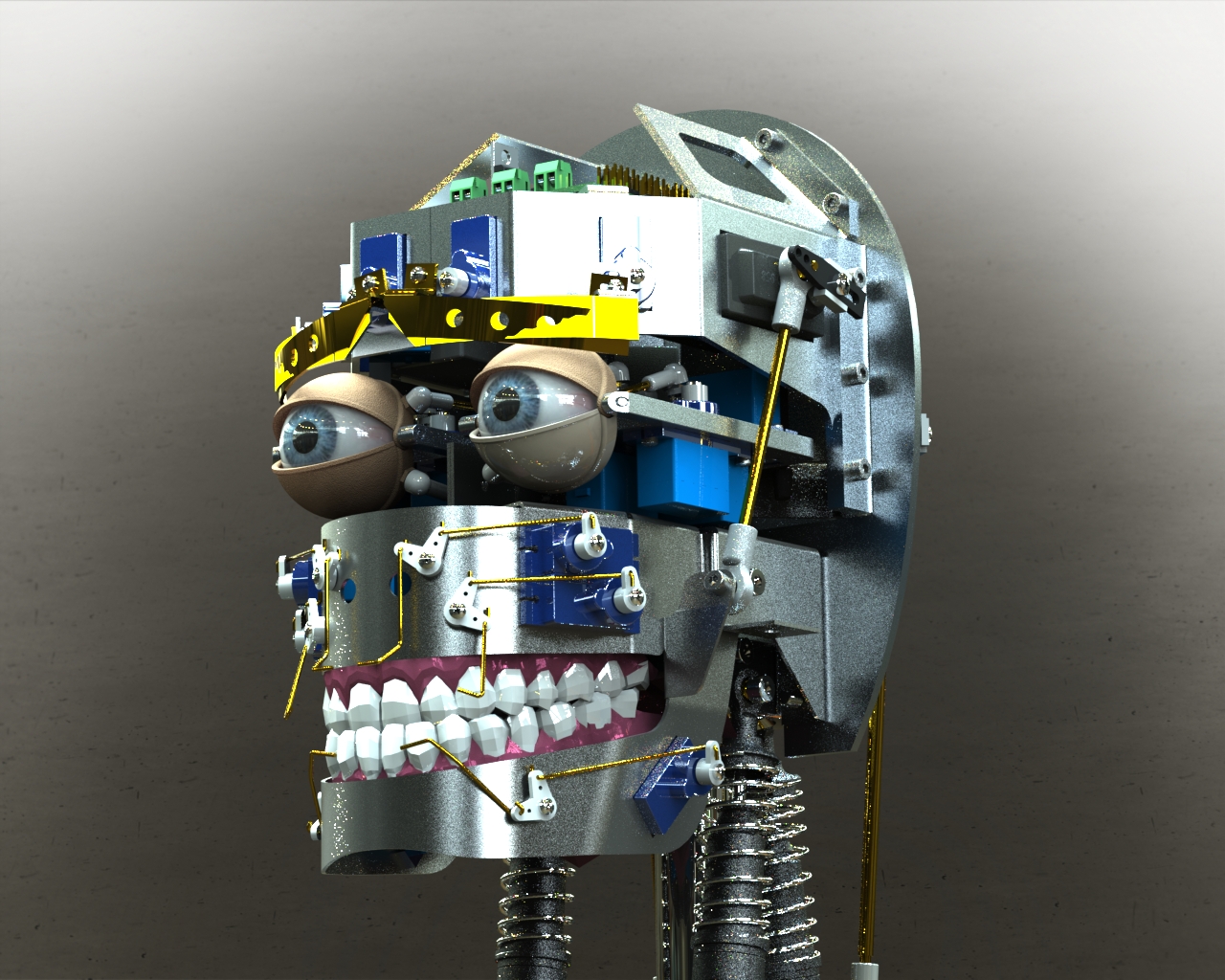 机器人眼睛气动控制装置