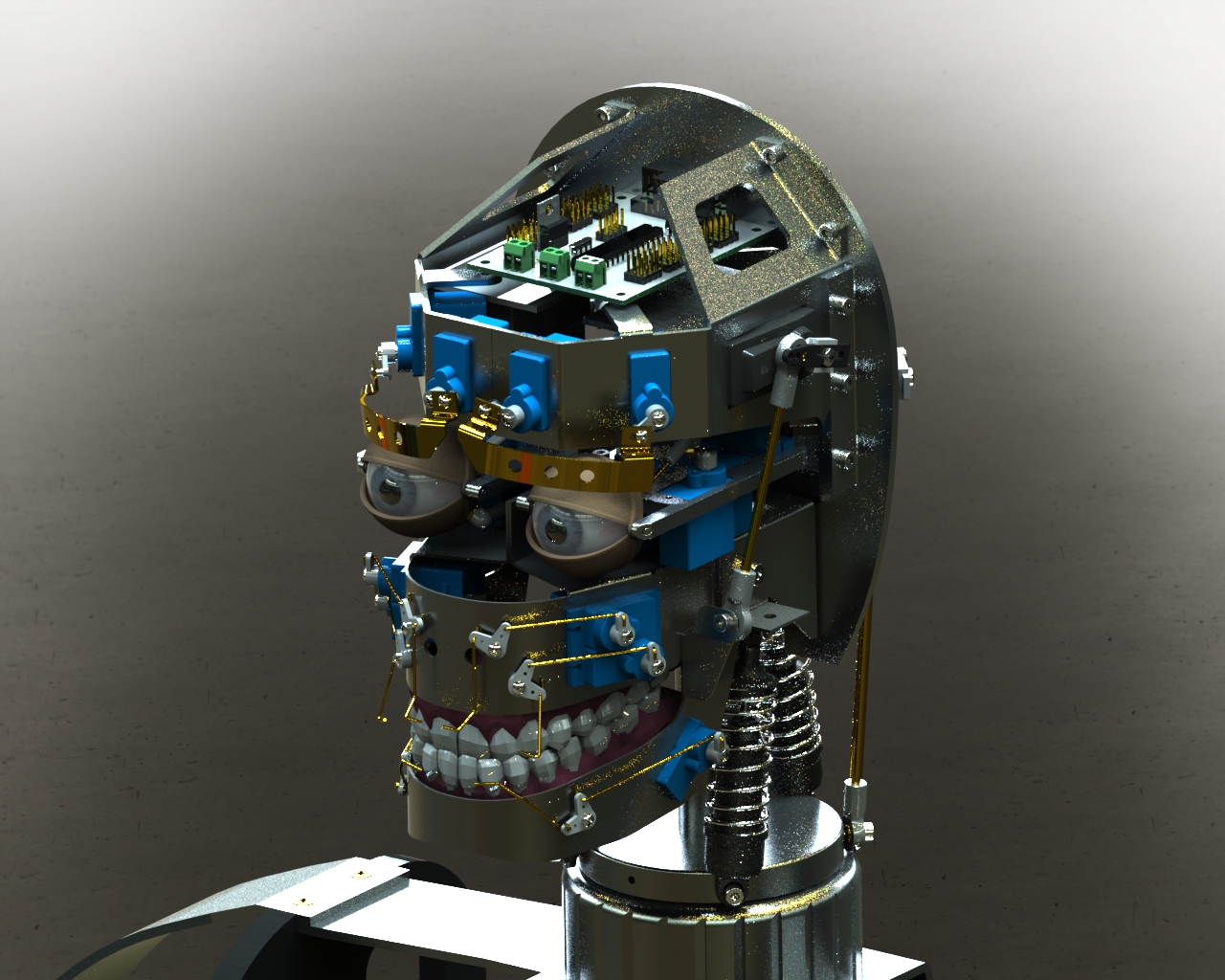 机器人眼睛气动控制装置