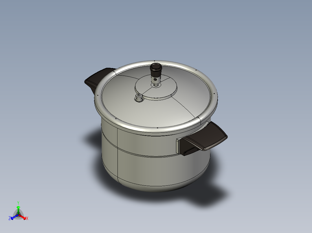 高压锅正等轴测图