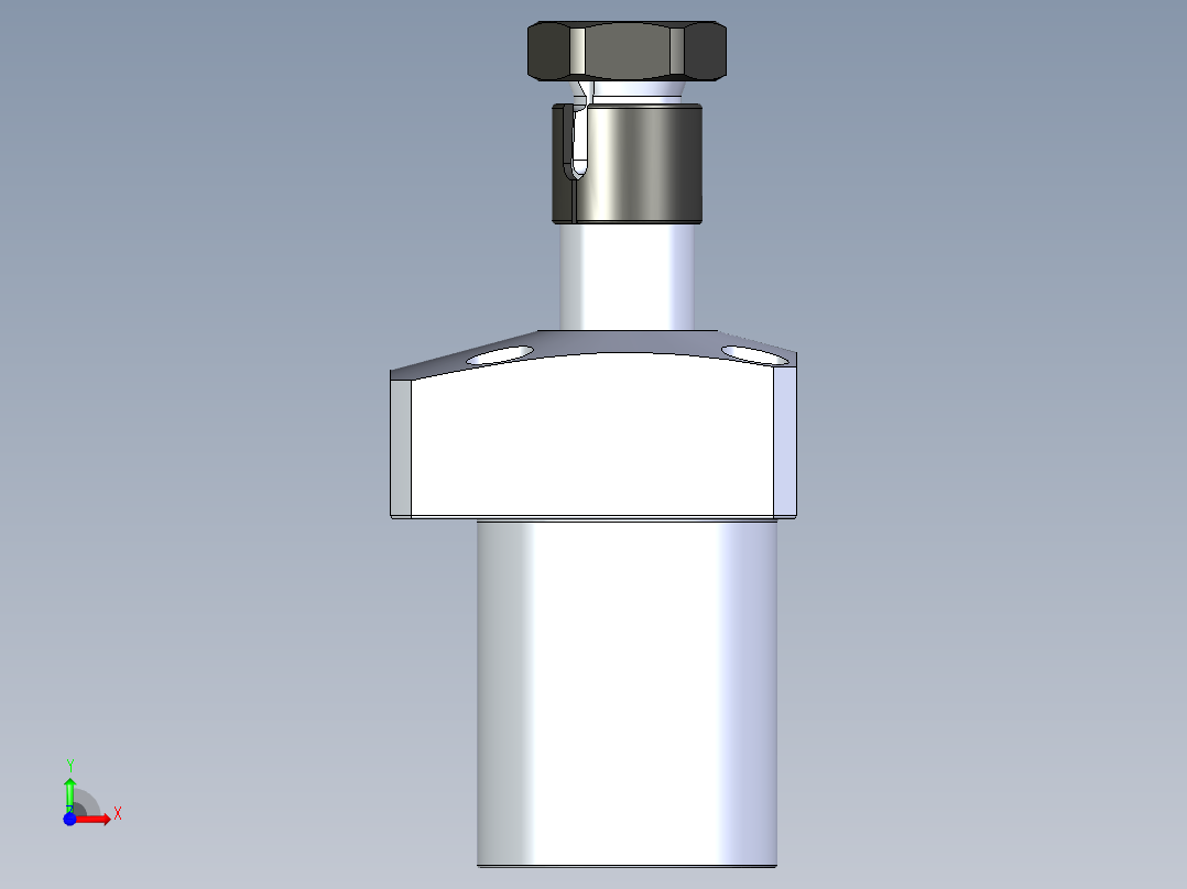 KOSMEKLHA0400-SR-Y45_R01多系列多零件图纸模型前视图