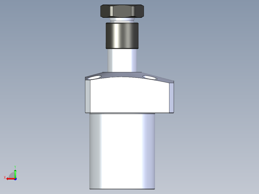 KOSMEKLHA0400-SR-Y45_R01多系列多零件图纸模型后视图