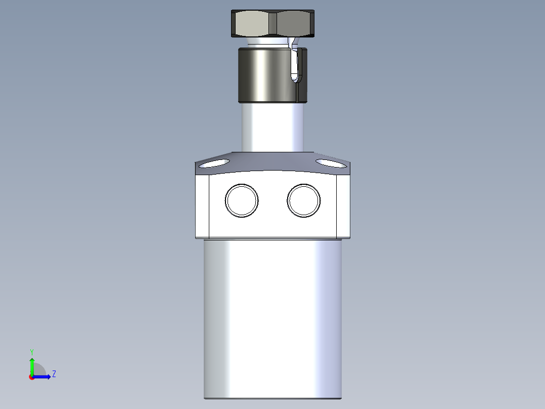 KOSMEKLHA0400-SR-Y45_R01多系列多零件图纸模型左视图