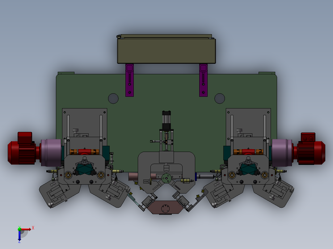 电机转子焊接及检查设备、非标自动化机器俯视图