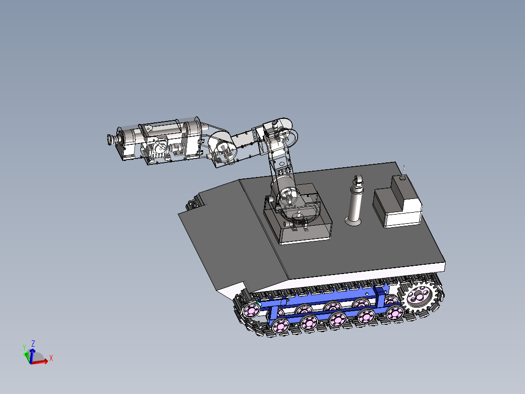 消防机器人三维+CAD设计资料670844
