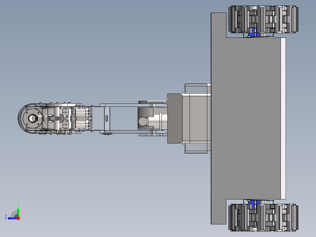 消防机器人三维+CAD设计资料670844右视图