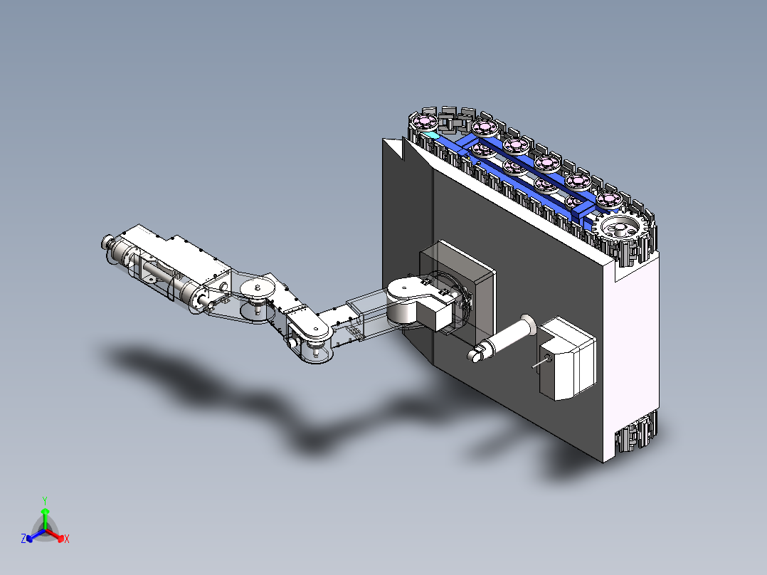 消防机器人三维+CAD设计资料670844正等轴测图