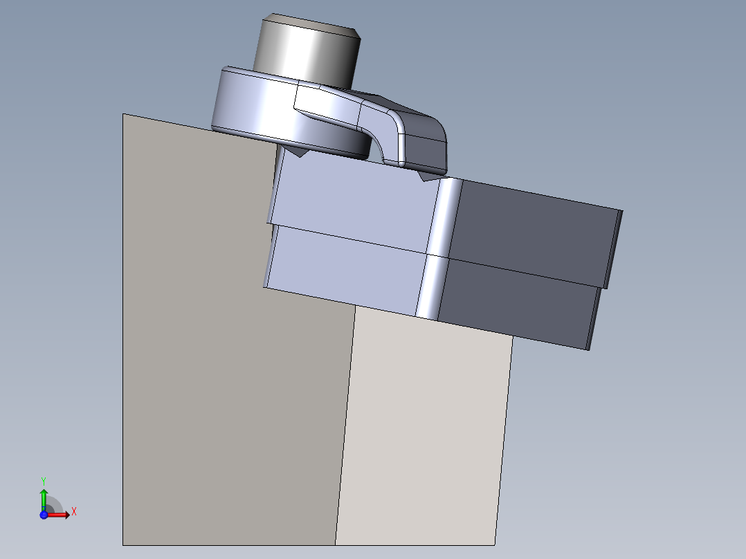 上压夹紧式外圆粗车刀设计-金属切削刀具1240664==250前视图