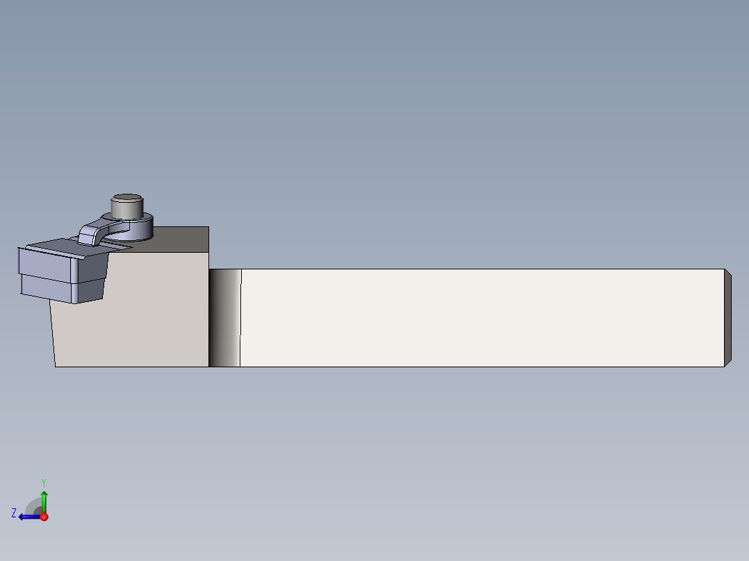上压夹紧式外圆粗车刀设计-金属切削刀具1240664==250右视图