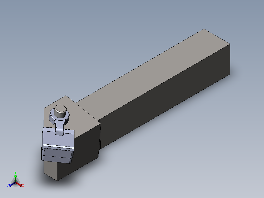 上压夹紧式外圆粗车刀设计-金属切削刀具1240664==250正等轴测图