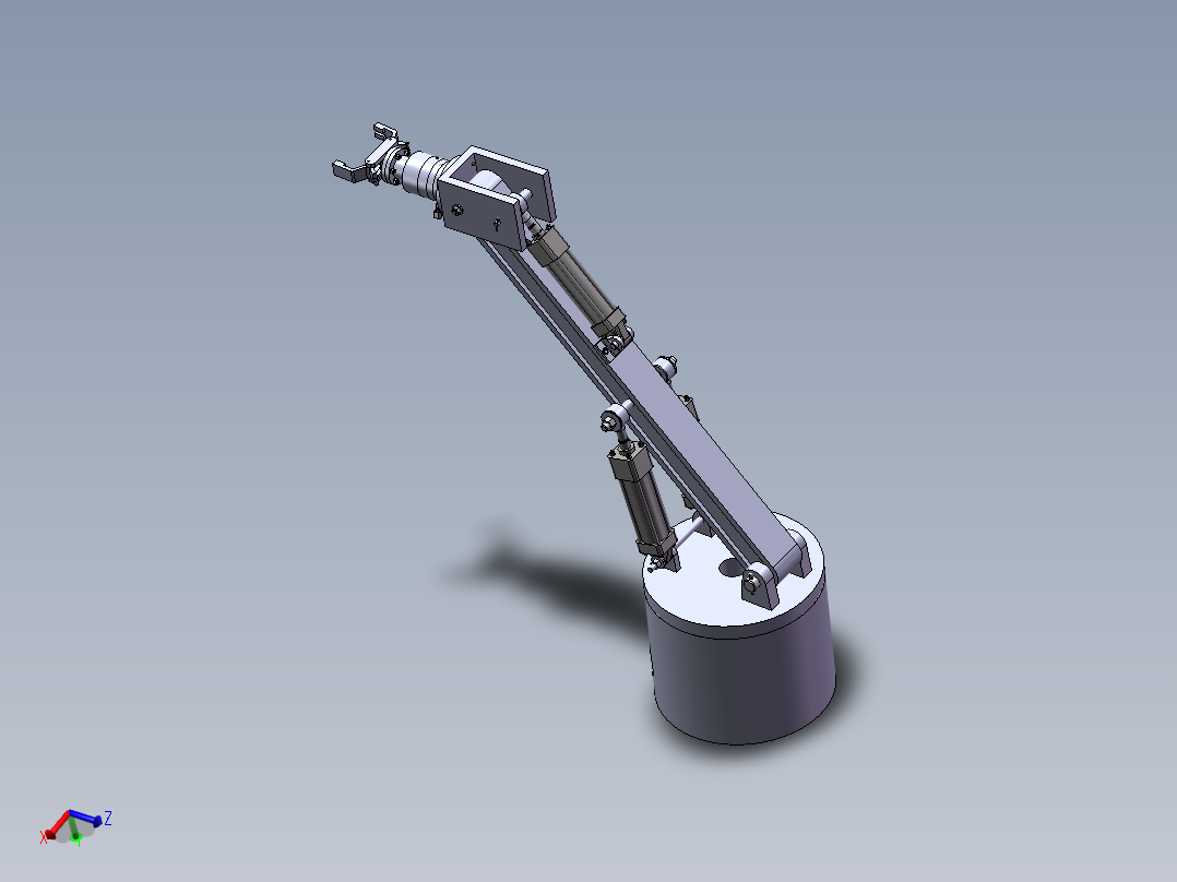 液压机械手sw14可编辑+cad+说明书 （毕业设计）